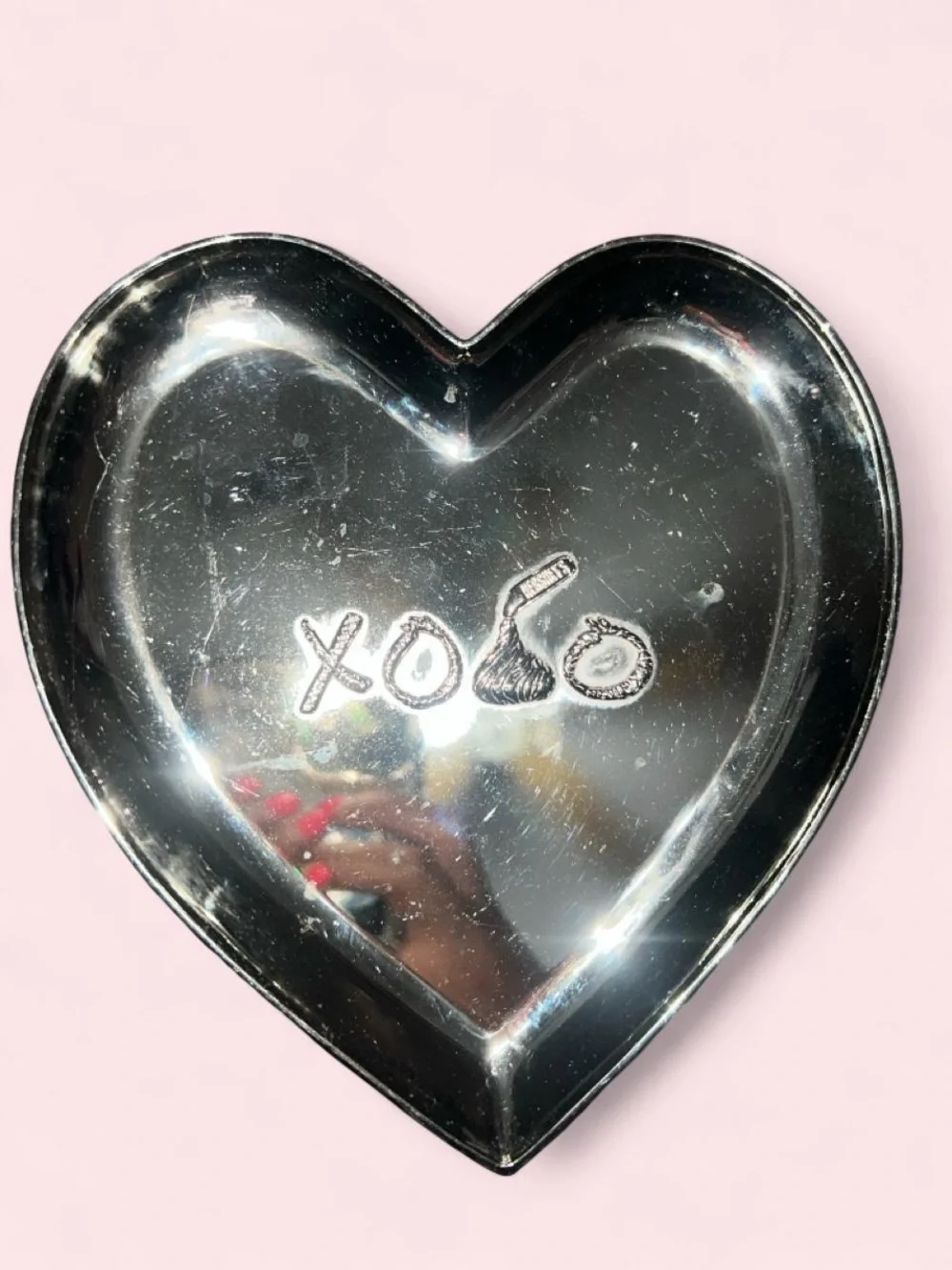 Heart Shaped Trinket Dish - Silver 